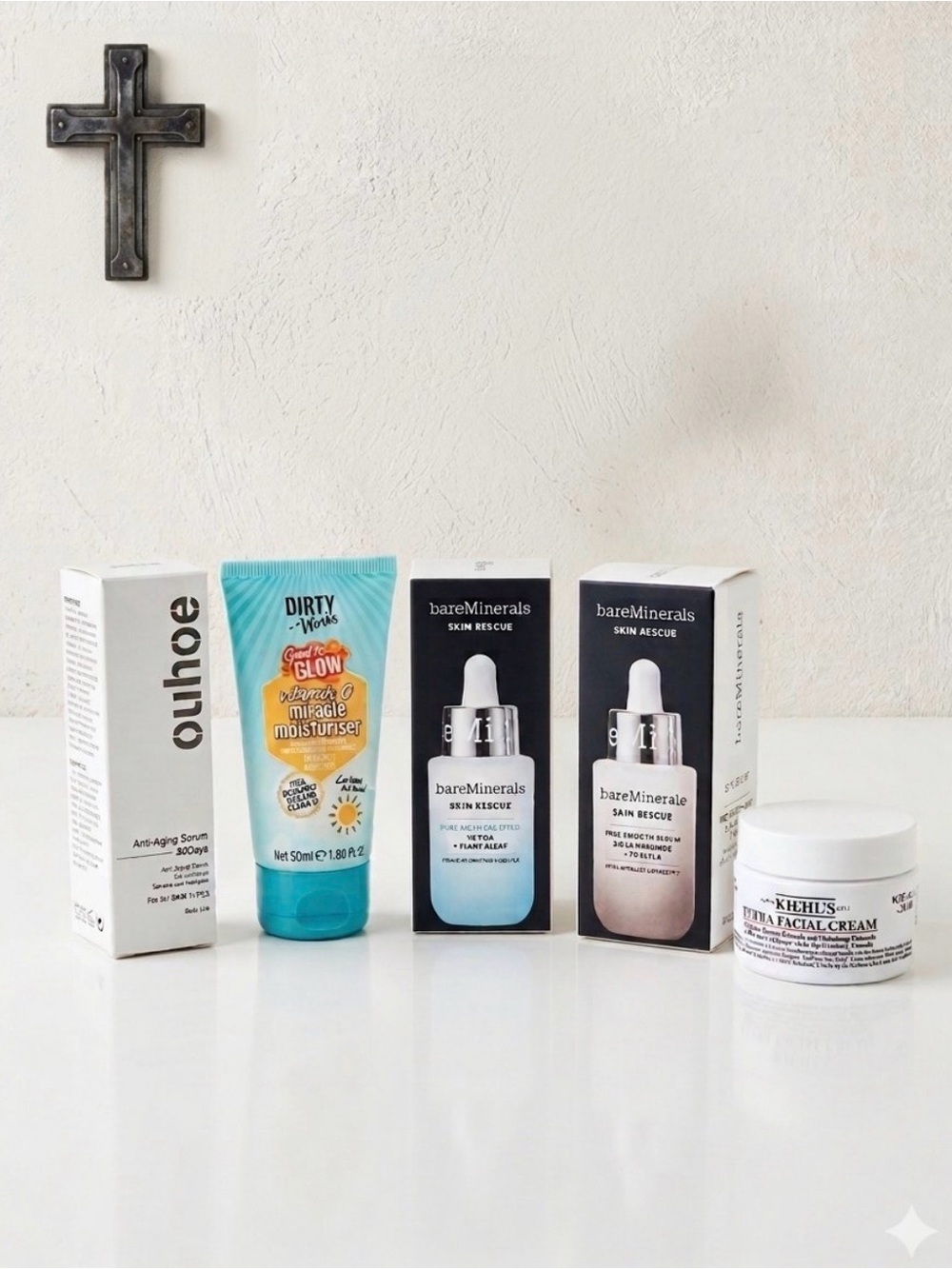 🧴 Kiehl's & bareMinerals 5-Piece Complete Skin Glow Routine Box